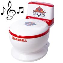 Penico Infantil Privadinha Musical com Som de Descarga Patrulha Canina Chase Skye Marshall