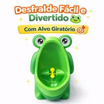 Penico Infantil Sapinho com Ventosa Mictório Masculino Fácil de Limpar