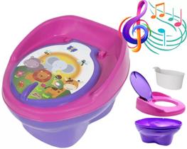 Penico Infantil Troninho para BeBê 3x1 Musical Assento Sanitário Infantil Crianças