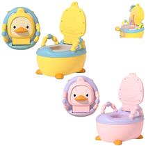 Penico Mictório Troninho Infantil Compacto Remover Desfralde Higiene Aprendizado Resistente Limpeza Fácil Tema Patinhos