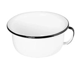 Penico Urinol Esmaltado Nr 24 Branco - Ewel