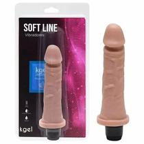 Pênis com vibrador 17,5 x 3,8cm - gkel