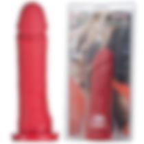 Pênis Maciço Aromatizado Morango 16x4cm Hot Flowers - Sex shop