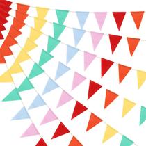 Pennant Banner Flag Bunting HESTYA Colorful 42 peças de poliéster