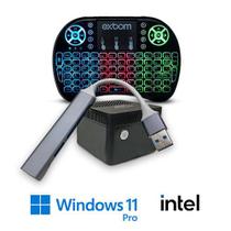 PENSE BEM MINI PC - CPU Intel - Sistema Operacional Windows 11 Pro + Acessório HUB USB - TEC TOY