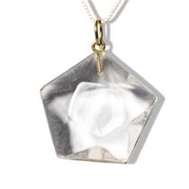 Pentagrama Pingente Pedra Cristal Ouro 18 Ct Pingente Estrela Pentagrama Pingente Pedra Cristal Ouro 18 Ct Pingente Estrela