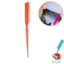 Pente 3 Fileiras Fitagem Ponta Fina, Modelagem, Mechas, Cachos, Lisos, Desembaraçar