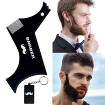 Pente Acrilico Alinhador Barba E Bigode Alinhamento Estiloso Pente Acrilico Alinhador Barba E Bigode Alinhamento Estiloso