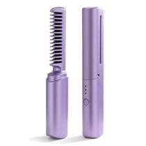 Pente Alisador Elétrico Portátil Recarregável USB Bivolt Domni Pente Alisador Elétrico Portátil Recarregável USB Bivolt Domni