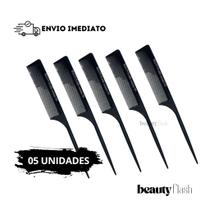 Pente Carbono Antiestático 565 Beauty Flash Cabo Fino Cerdas Longas Profissional Resistente ao Calor Pente Carbono Antiestático 565 Beauty Flash Cabo Fino Cerdas Longas Profissional Resistente ao Calor