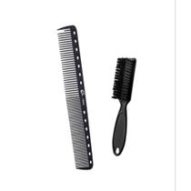 Pente Carbono Antistático + Escovinha De Limpeza Degrade Pente Carbono Antistático + Escovinha De Limpeza Degrade