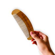 Pente Curvo De Madeira Para Barba Bigode Cabelo Sr.Homem