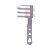 Pente Curvo Profissional Auxiliador para Degradê com Design Ergonômico e Dentes Arredondados