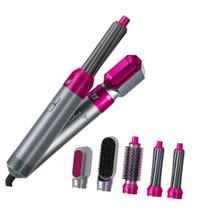 Pente de Ar Quente 5 em 1 Secador Alisador Íons Negativos Leve e Portátil