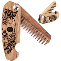 Pente de barba Enjoy The Wood Folding Pocket, madeira de nogueira Pente de barba Enjoy The Wood Folding Pocket, madeira de nogueira