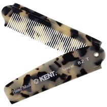 Pente de bolso KENT 82T TW feito à mão para homens com dentes finos Pente de bolso KENT 82T TW feito à mão para homens com dentes finos