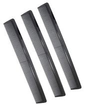 Pente de Cabelo AFT90 Kit com 3 Unidades em Fibra de Carbono 21 cm para Estilização Pente de Cabelo AFT90 Kit com 3 Unidades em Fibra de Carbono 21 cm para Estilização