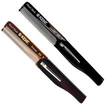 Pente de cabelo dobrável Kent 20T feito à mão com dentes finos