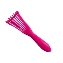 Pente de Cabelo Escova Polvo Multifuncional Cachos Fácil Desembaraçadora Escova para Cachos