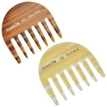Pente de cabelo Giorgio G28 e G63, dentes largos feitos à mão, 7 cm Pente de cabelo Giorgio G28 e G63, dentes largos feitos à mão, 7 cm