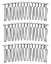 Pente de Cabelo Kehimeho 11,5 cm Envolto em Fita com 30 Dentes 3 Unidades Pente de Cabelo Kehimeho 11,5 cm Envolto em Fita com 30 Dentes 3 Unidades