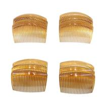 Pente De Cabelo Lateral De Plástico Para Mulheres E Meninas, 23 Dentes, Forte Fixação, 4 Cores, 12 a