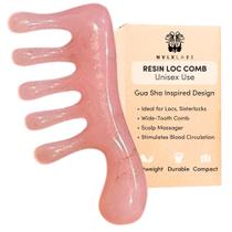 Pente de Cabelo NVLX LABS Loc Comb - Massageador de Couro Cabeludo com Resina Gua Sha Pente de Cabelo NVLX LABS Loc Comb - Massageador de Couro Cabeludo com Resina Gua Sha