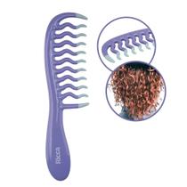 Pente de Cabelo para Cachos Soltos e Ondas Roxa Ricca