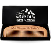 Pente de cabelo Rocky Mountain Barber Company, antiestático, madeira Pente de cabelo Rocky Mountain Barber Company, antiestático, madeira