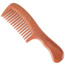 Pente de cabelo único ou feito à mão em sândalo vermelho 100% natural