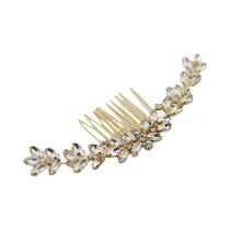 Pente De Cabelo Vintage Com Strass Para Casamento, Clipe De Flor Feito À Mão, Acessórios De Cabelo