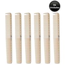 Pente de carbono barbeiro umi 1235 profissional 6 uni Pente de carbono barbeiro umi 1235 profissional 6 uni