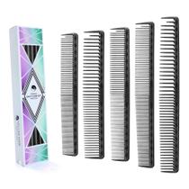 Pente de corte Vellen Hair Ultimate Unbreakable PEI 220C, pacote com 5