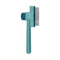 Pente De Dentes Finos Para Cães E Gatos Com Botão De Liberação, Ferramenta De Remoção De Pelos De