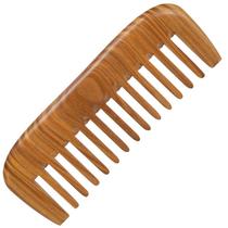 Pente de dentes largos de madeira Moreinday para o crescimento do cabelo - verde Pente de dentes largos de madeira Moreinday para o crescimento do cabelo - verde