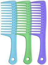 Pente de Dentes Largos GAONSWOE Conjunto Durável de Escovas Desembaraçadoras Pente de Dentes Largos GAONSWOE Conjunto Durável de Escovas Desembaraçadoras