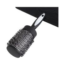 Pente De Enrolar Cabelo Cacheado, Escova De Nylon, Tubo Térmico De Alumínio, Ferramenta De Modelagem