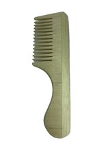 Pente De Madeira Antiestatico Com Cabo