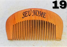 Pente De Madeira Barba Cabelo Bigode Personalizado Sua Logo
