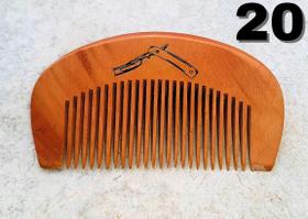 Pente De Madeira Barba Cabelo Bigode Personalizado Sua Logo
