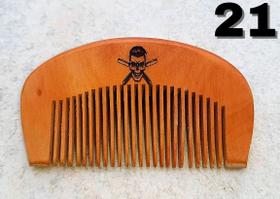 Pente De Madeira Barba Cabelo Bigode Personalizado Sua Logo