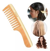 Pente de madeira dente largo ricca 406