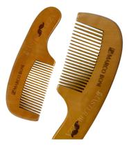 Pente De Madeira Para Barba E Bigode Marco Boni Antiestático