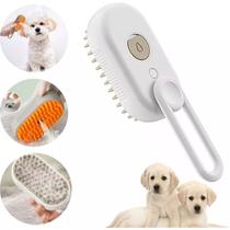 Pente de Massagem com Spray de Vapor Gatos Caes Escova Removerdora de Pelos Relaxante