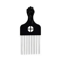 Pente De Metal Preto Para Cabelos Afro-Americanos, Ferramenta De Estilo Com 6 Modelos Para Salão E