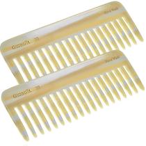 Pente desembaraçador de cabelo Giorgio G30 Large Wide Teeth Ivory, pacote com 2 Pente desembaraçador de cabelo Giorgio G30 Large Wide Teeth Ivory, pacote com 2