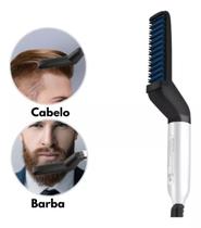 Pente Elétrico Modelador Alisador Barba E Cabelo Masculino - FOR BEAUT