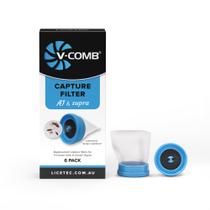 Pente elétrico para remoção de piolhos V-COMB A1 recarregável com filtros