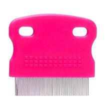 Pente Fino Anti Pulgas Removedor Carrapatos Limpeza Rosa Pente Fino Anti Pulgas Removedor Carrapatos Limpeza Rosa