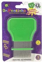 Pente fino de aço inoxidavel dr pentinho